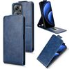 Custodia in pelle con chiusura magnetica verticale per Blackview Oscal Tiger 13 con fibbia (blu)