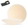 Adesivi invisibili autoadesivi anti-urto in silicone traspirante ultrasottile per il seno, dimensioni: 8 cm, pelle bianca (scatola magnetica)