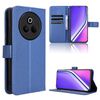 Custodia in pelle con texture a diamante per Realme P3 Pro 5G (blu)
