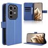 Custodia in pelle con texture a diamante per Infinix Note 50 4G / Note 50 Pro 4G (blu)