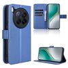 Custodia in pelle con texture a diamante per Tecno Camon 40 Premier 5G (blu)