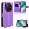 Custodia in pelle con texture a diamante per Tecno Camon 40 Premier 5G (viola)