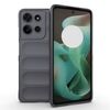 Custodia in TPU + flanella per Motorola Moto G75 5G Global Magic Shield (grigio scuro)