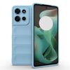 Custodia in TPU + flanella per Motorola Moto G75 5G Global Magic Shield (azzurro)