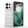 Custodia in TPU + flanella per Motorola Moto G75 5G Global Magic Shield (bianca)