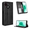 Custodia in pelle con texture retrò e fibbia magnetica per ZTE Blade A35e Z2466 (nera)