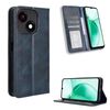 Custodia in pelle con texture retrò e fibbia magnetica per ZTE Blade A35e Z2466 (blu)