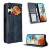 Custodia per telefono in pelle con fibbia magnetica e texture retrò per ZTE Nubia Music 2 (blu)