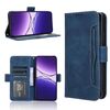 Custodia in pelle per OPPO F29 5G con texture in vitello e slot per carte (blu)