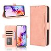 Custodia in pelle con slot per schede per ZTE Blade V70 Max, effetto pelle di vitello (rosa)