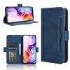 Custodia in pelle con slot per schede e texture in vitello per ZTE Blade V70 Max (blu)