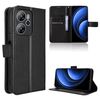 Custodia in pelle con texture a diamante per Blackview Oscal Tiger 13 (nera)
