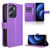 Custodia in pelle con texture a diamante per Blackview Oscal Tiger 13 (viola)