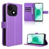 Custodia in pelle con texture a diamante per ZTE Blade A35e Z2466 (viola)