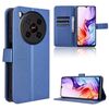 Custodia in pelle con texture a diamante per ZTE Blade V70 Max (blu)