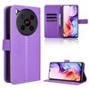 Custodia in pelle con texture a diamante per ZTE Blade V70 Max (viola)