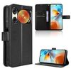Custodia in pelle con texture a diamante per ZTE nubia Music 2 (nera)