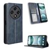 Custodia in pelle con fibbia magnetica e texture retrò per Umidigi G100 / G100A (blu)