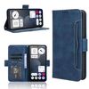 Custodia per telefono For Nothing Phone 3a Pro in pelle con texture di vitello e slot per carte (blu)