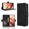 Custodia in pelle con texture di vitello per Doogee Note 58 / Note 58 Pro con slot per carte (nera)