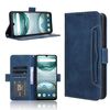Custodia in pelle con texture in vitello per Umidigi G100 / G100A (blu)