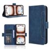 Custodia in pelle con texture di vitello per Umidigi Note 100 / Note 100A e slot per carte (blu)
