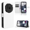 Custodia per telefono For Nothing Phone 3a Pro in pelle con texture a diamante (bianca)