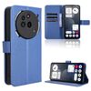 Custodia per telefono For Nothing Phone 3a Pro in pelle con texture a diamante (blu)