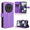 Custodia in pelle con texture a diamante per Nothing Phone 3a Pro (viola)