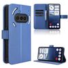 Custodia per telefono For Nothing Phone 3a in pelle con texture a diamante (blu)