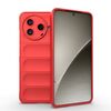 Custodia in TPU + flanella Magic Shield per Redmi K80 5G / Xiaomi Poco F7 Pro (rosso)