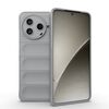 Custodia in TPU + flanella Magic Shield per Redmi K80 5G / Xiaomi Poco F7 Pro (grigio)
