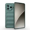 Custodia in TPU + flanella Magic Shield per Redmi K80 5G / Xiaomi Poco F7 Pro (verde scuro)