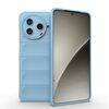 Custodia in TPU + flanella Magic Shield per Redmi K80 5G / Xiaomi Poco F7 Pro (blu chiaro)