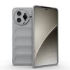 Custodia in TPU + flanella Magic Shield per Redmi K80 Pro 5G (grigio)