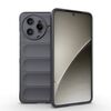 Custodia in TPU + flanella Magic Shield per Redmi K80 Pro 5G (grigio scuro)