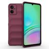 Custodia in TPU + flanella Magic Shield per Samsung Galaxy A06 5G (rosso vino)