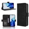 Custodia in pelle con slot per carte di credito e texture in vitello per Cubot A30 (nera)