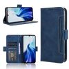 Custodia in pelle con slot per carte di credito e texture in vitello per Cubot A30 (blu)