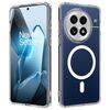 Custodia in TPU ibrida per PC in acrilico trasparente MagSafe per OnePlus 13 (trasparente)