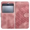 Custodia in pelle con stampa testa di elefante per Kyocera Basio 3 YX0060 con cordino (rosa)
