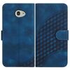 Custodia in pelle con stampa testa di elefante per Kyocera Basio 4 / Kantan Sumaho 2 A001KC YX0060 e cordino (blu reale)