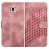 Custodia in pelle con stampa a testa di elefante per Kyocera Basio 4 / Kantan Sumaho 2 A001KC YX0060 e cordino (rosa)