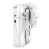 P15-C 2 in 1 Supporto per telefono con treppiede magnetico portatile, bastone per selfie telescopico con portachiavi (bianco)