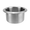 Portabicchieri modificato in acciaio inox per auto e yacht, misura: B tipo 201 bordo arricciato 55 mm