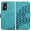 Custodia in pelle con cordino per telefono cellulare con stampa testa di elefante per ZTE Blade A72s YX0060 (azzurro chiaro)