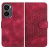 Custodia in pelle con stampa a testa di elefante e cordino per ZTE Blade V50 Design 5G / Nubia Neo 5G YX0060 (rosso rosa)