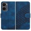 Custodia in pelle con stampa a testa di elefante e cordino per ZTE Blade V50 Design 5G / Nubia Neo 5G YX0060 (blu reale)