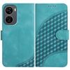 Custodia in pelle con stampa a testa di elefante e cordino per ZTE Blade V50 Design 5G / Nubia Neo 5G YX0060 (azzurro chiaro)