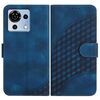 Custodia in pelle con stampa a testa di elefante per ZTE Blade V50 Vita YX0060 e cordino (blu reale)